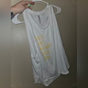 Fabletics Summer Girls Just Wanna Have Sun Tank Medium EUC